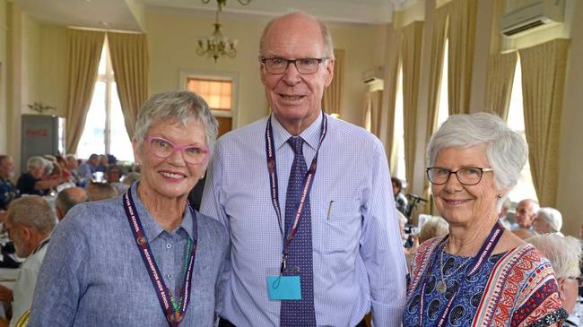 Margaret Davies, John Story and Janet Hill. Picture: Jann Houley