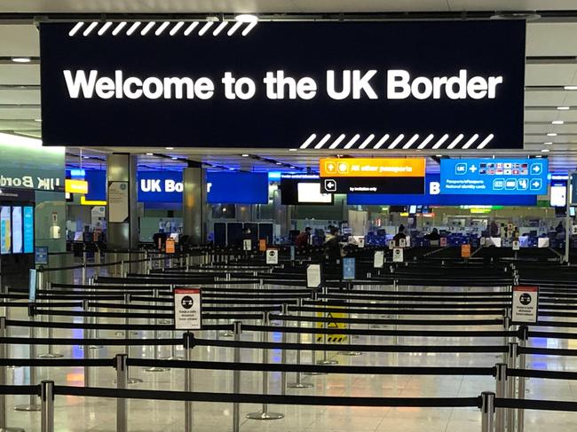 Britain has closed its borders to all flights from Dubai to stop the spread of the South African variant. Picture: AFP