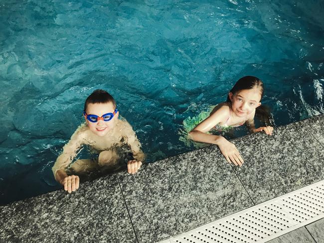 Generic image of two kids swimming in a pool. Picture: Getty Images