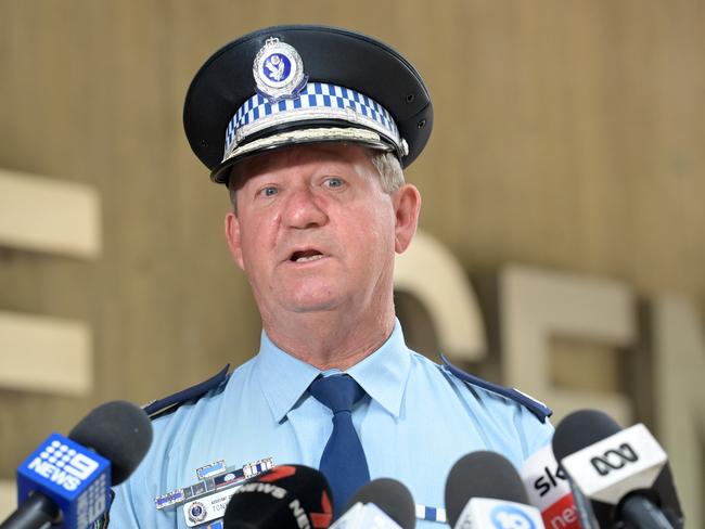 Assistant Commissioner Tony Cooke said a Strike Force has been launched to catch violent protesters. Picture: Jeremy Piper