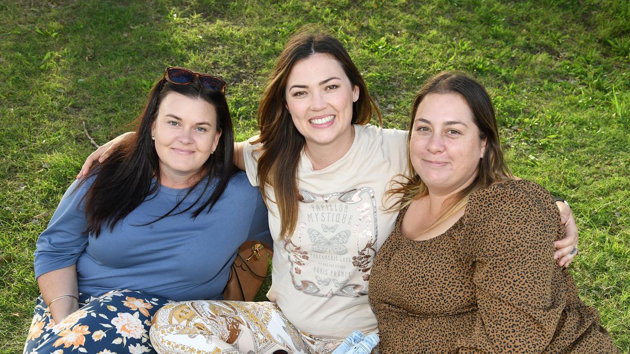 Jodi Smith, Christie Orme, Jayde Mowat. Meatstock Festival at the Toowoomba showgrounds. April 2022