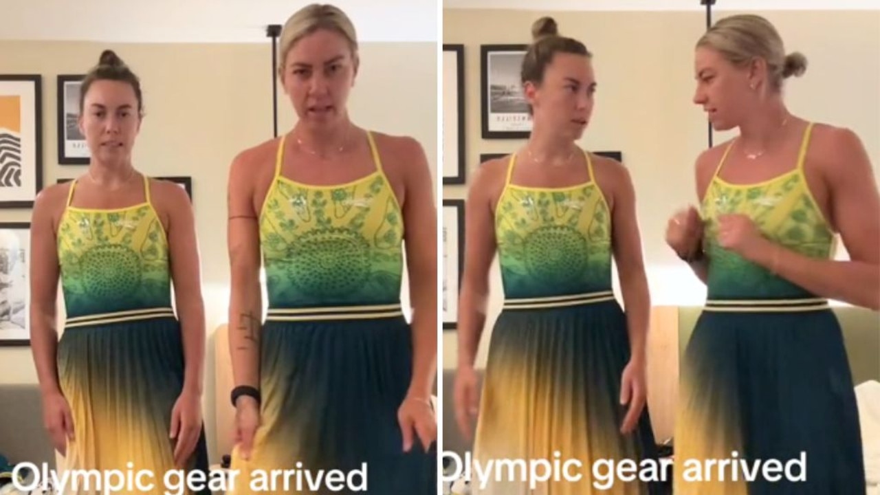 ‘Trying to guess what sport y’all play’: Aussies’ faces speak louder than words over Olympic outfits