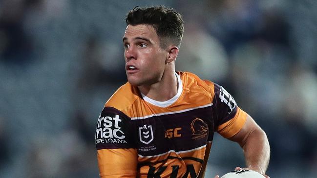 Brodie Croft was in tears after the Broncos loss to the Warriors. Picture: Getty Images