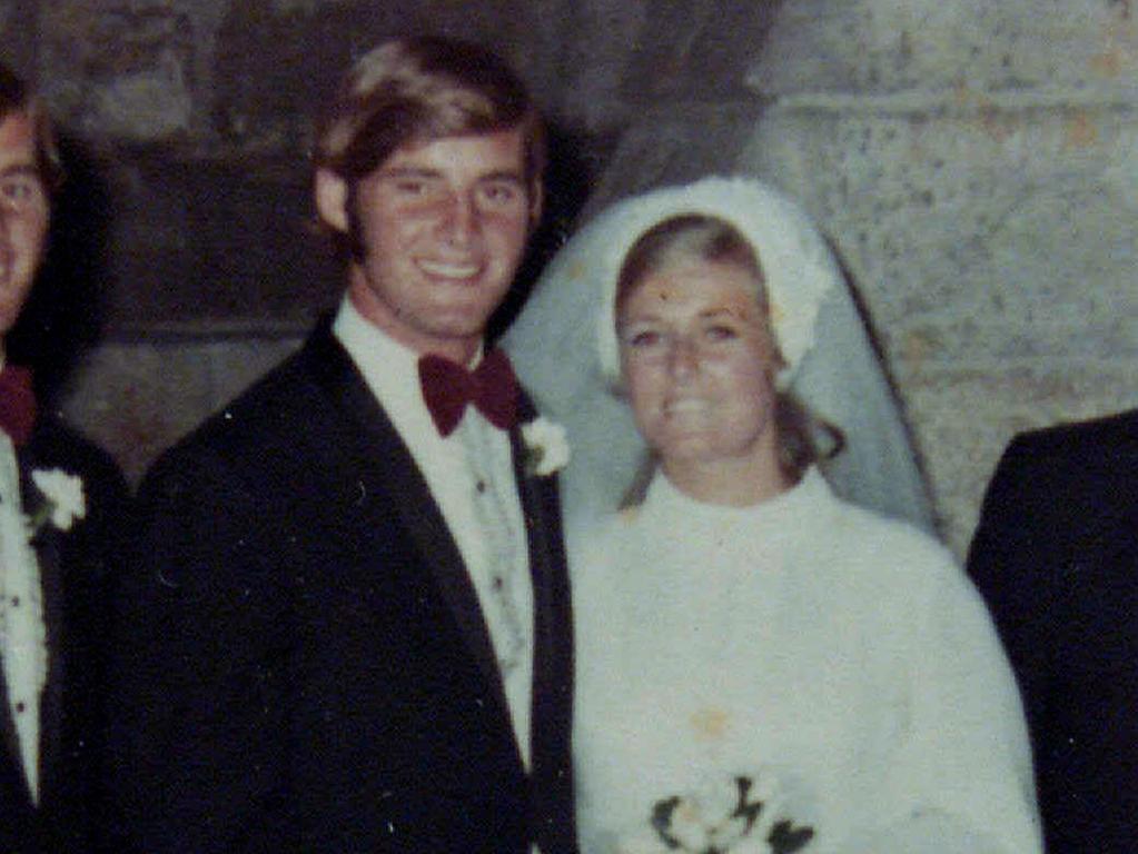 Chris and Lynette Dawson on their wedding day. Picture: Supplied