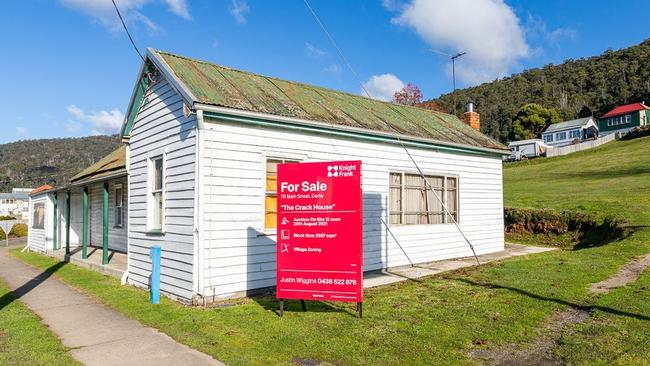 78 Main St Derby, Tasmania dubbed the ‘Crack House’. Source: Knight Frank.