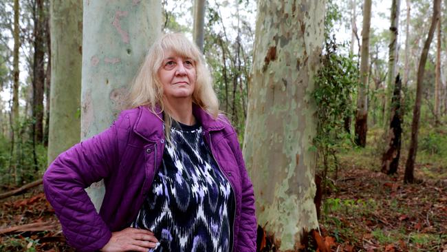 Jan Primrose at Cumberland State Forest in West Pennant Hills. Picture: Angelo Velardo