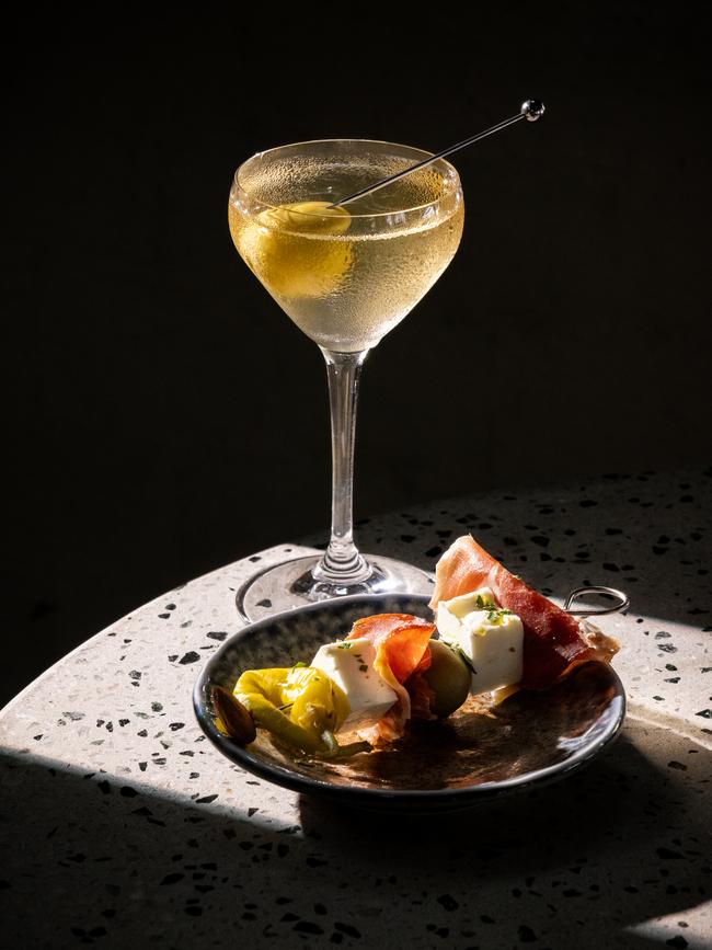 A drink and snacks at new West End bar, Canopy.