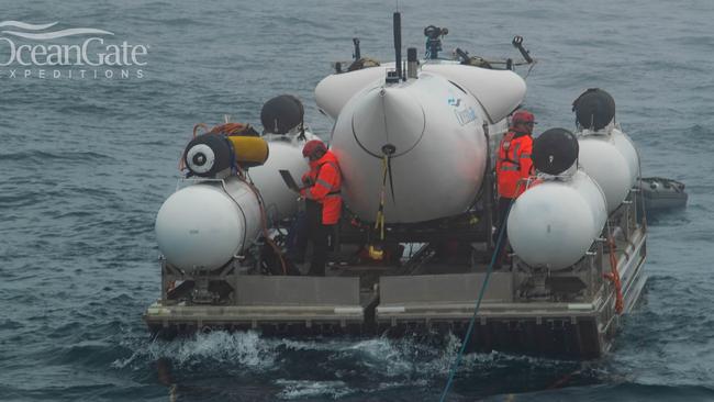 Five people are on-board the missing submarine. Picture: Facebook / OceanGate