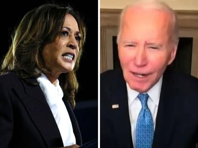 Kamala Harris has tried to distance herself from Joe Biden's comments on Trump supporters.