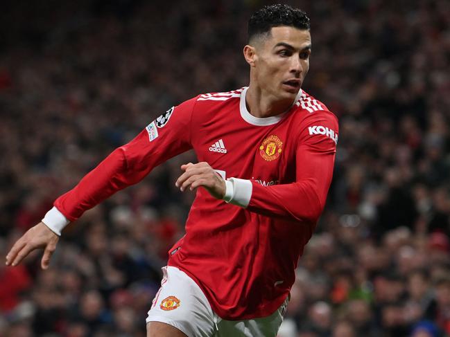 Manchester United megastar Cristiano Ronaldo during a UEFA Champions League match last season. United did not qualify for this season’s UCL. Picture: Paul Ellis/AFP