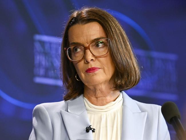 CANBERRA, , NewsWire Photos. APRIL 23, 2025: Mark Butler MP, Minister for Health and Aged Care debates Senator Anne Ruston, Shadow Minister for Health and Aged Care at the National Press Club of Australia in Canberra. Picture: NewsWire / Martin Ollman
