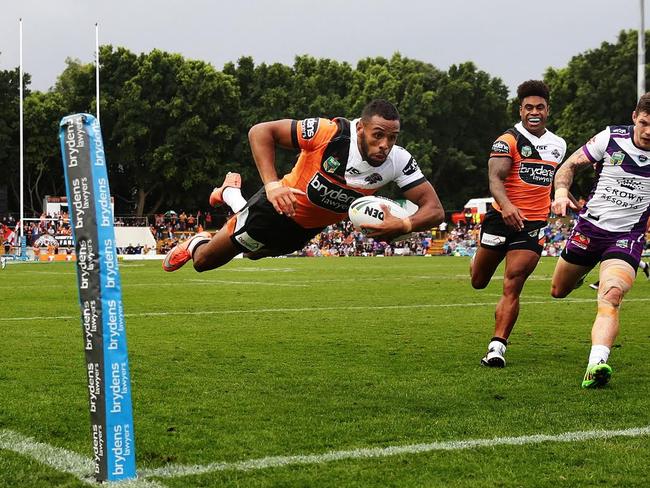 Flyer Josh Addo-Carr has big shoes to fill at the Storm. Pic Brett Costello