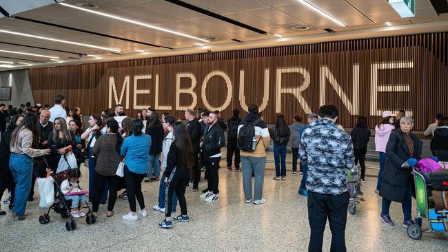 Arrivals hall at Melbourne Airport.