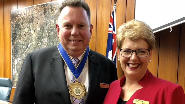 Maroondah Mayor Cr Rob Steane and deputy mayor Cr Kylie Spears. Picture: SUPPLIED