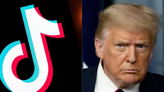 Donald Trump had earlier floated banning TikTok in the US. Picture: AFP