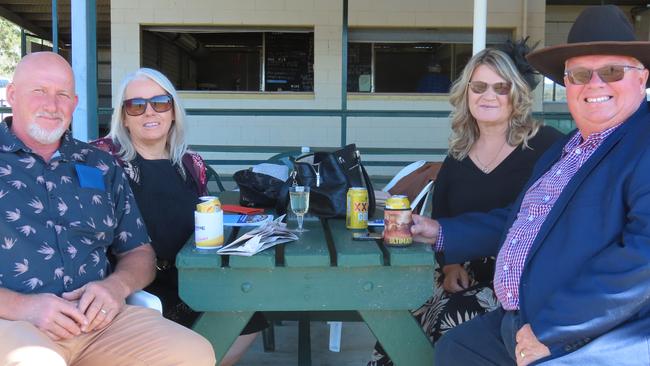 Richard and Sharon Ryan from Toowoomba and Karen and Brad O'Carroll from Bribie Island.