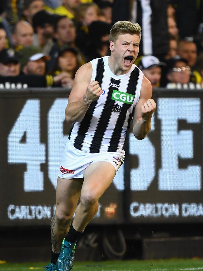 Collingwood star Jordan De Goey. Picture: Getty