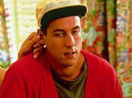 Bridgette Wilson and Adam Sandler in a scene from film 'Billy Madison'