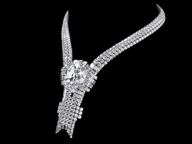 An artist's impression of the reimagined World's Fair Necklace, featuring the Empire Diamond.