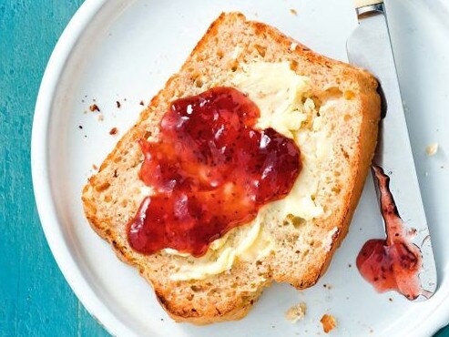 Apple and banana bread.