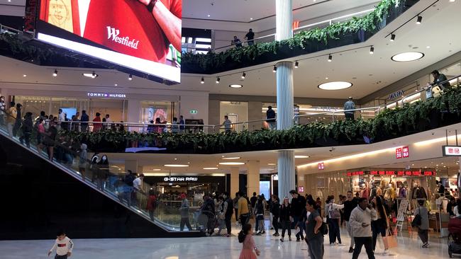 Westfield Parramatta in Sydney. Picture: Jonathan Ng