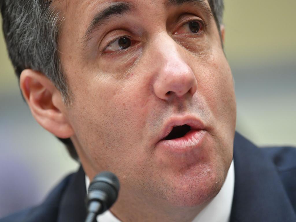 Michael Cohen called Donald Trump a ‘racist’, a ‘conman’ and a ‘cheat’ during his testimony before the House Oversight and Reform Committee on Capitol Hill in Washington, DC. Picture: Mandel Ngan / AFP