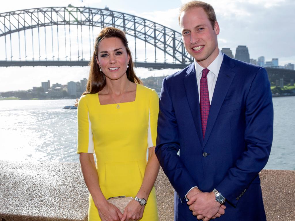 Catherine and William in Sydney in 2014. Picture: Pool/Samir Hussein/WireImage