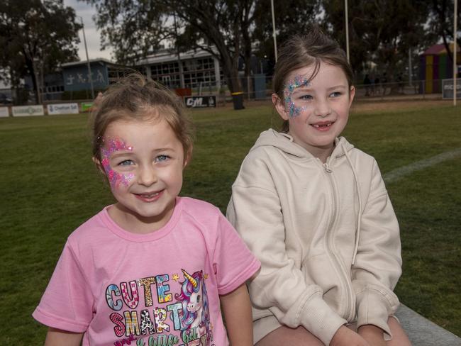 Frankie and Ellie MacDonald at the 2024 Swan Hill Show Picture: Noel Fisher.