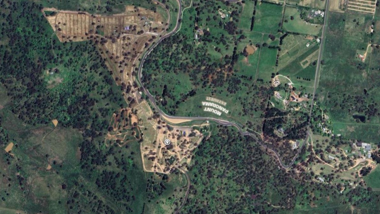 The kangaroo’s body was found near Mount Panorama in Bathurst. Picture: Google Maps