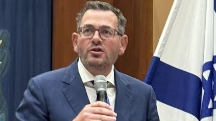 Daniel Andrews has declared that now is not the time to recognise a Palestinian state, telling a crowd of Jewish Labor party faithfuls that the current Palestinian leadership is not a partner for peace. , , The former premier reaffirmed his “steadfast” support for Israel in a powerful speech at the Temple Beth Israel synagogue in St Kilda on Thursday night to launch Labor Friends of Israel Australia. Picture: Carly Douglas