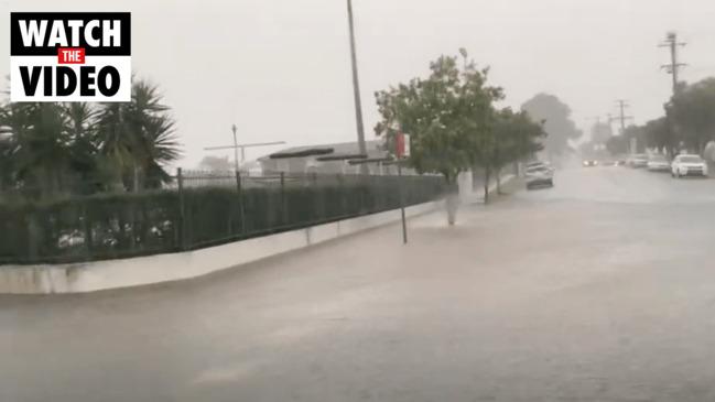 Urunga flood waters 