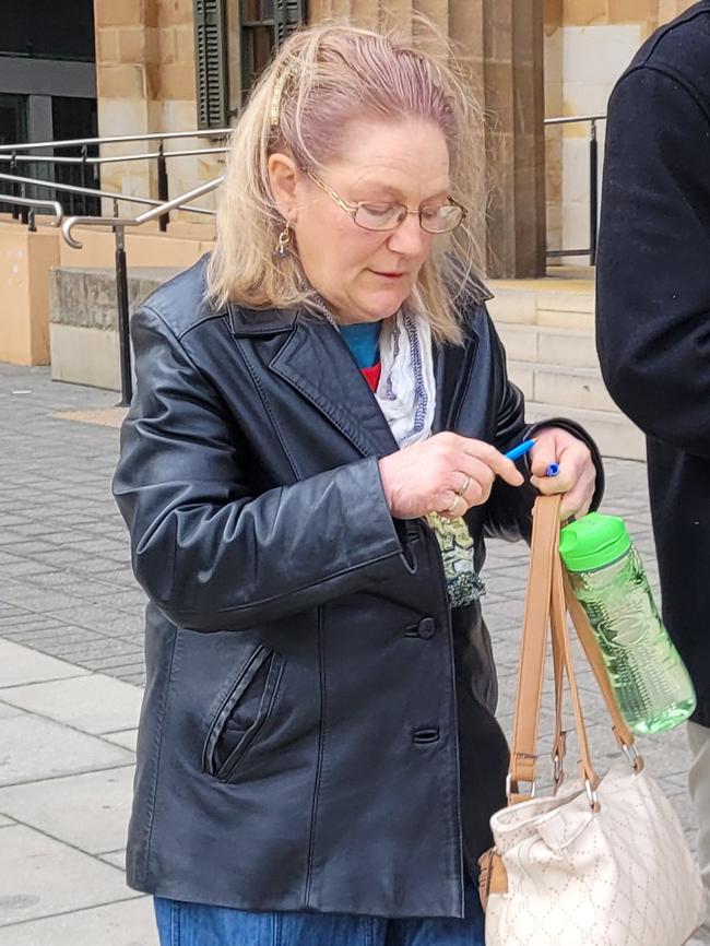 Former RAH registered nurse Lynda Roberts, who was found guilty of working at another hospital while banned, outside the Adelaide Magistrates Court. Picture: Jordanna Schriever