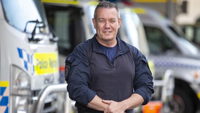 Commander of Police Rescue and Bomb Disposal Unit Brenton Charlton has been nominated for a Pride of Australia Award. Picture: Justin Lloyd