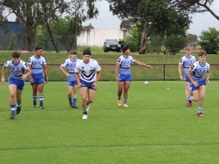 The Queensland Brothers U17 side in Melbourne. Picture: Supplied.