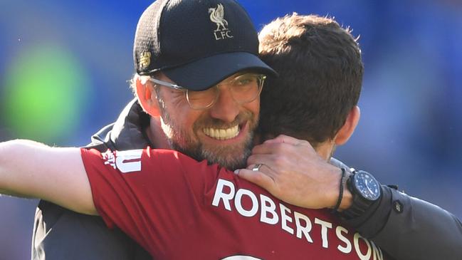 Jurgen Klopp’s Liverpool are locked in a battle with Manchester City for the Premier League title. Picture: Getty Images 