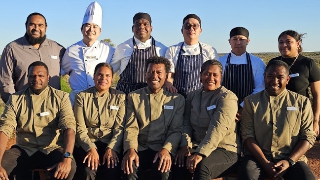 The team from Tali Wiru, the fine dining experience that has earned a 2024 Chef’s Hat. Picture: Supplied