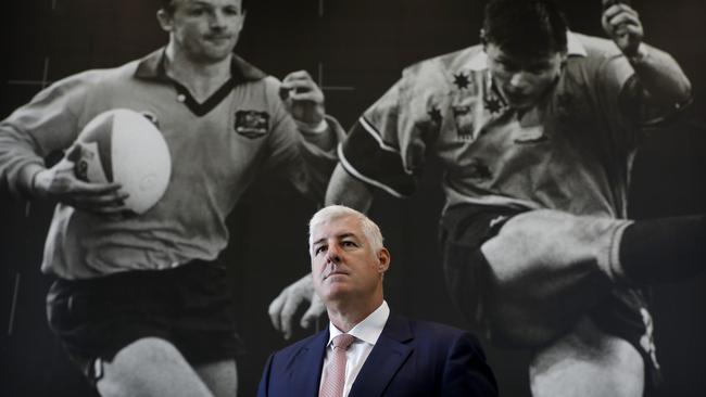 Rugby Australia Chairman Cameron Clyne hopes his resignation will turn the focus back on the field, and the Wallabies. Picture: Chris Pavlich/AAP