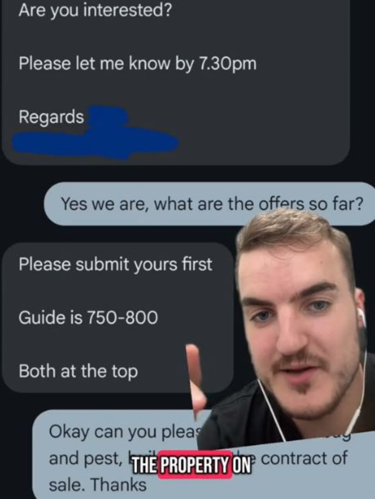 How the exchange began. Picture: TikTok