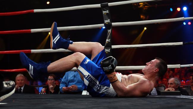 Paul Gallen’s boxing career was almost over before it started.