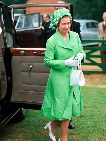 Queen Elizabeth II arriving at Smiths Lawn Windsor. Photo: Tim Graham / Getty Images.