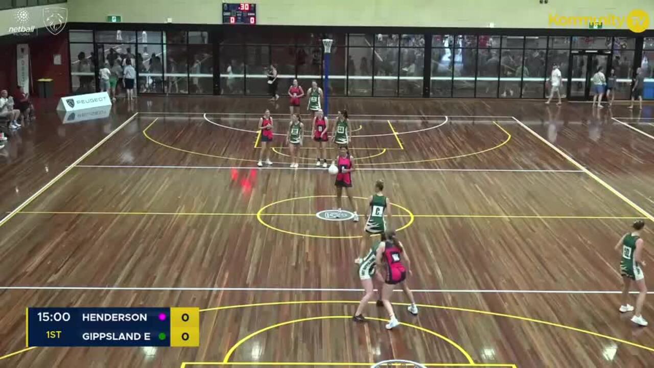 Replay: Henderson v East Gippsland (Open)—2025 Netball Victoria State Titles Day 2