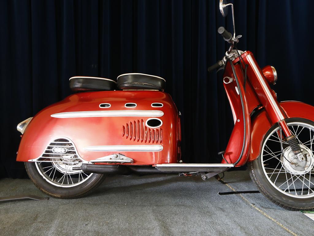 The Richmond Town Hall is hosting a Classic Motorcycle Show this week which features a Vincent Lightning motorcycle, owned by Peter Bender. Picture: MATT THOMPSON