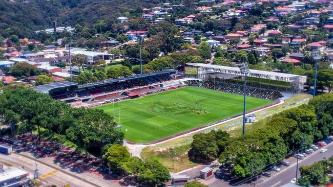 The new stand and centre of excellence will be at the northern end of the ground.