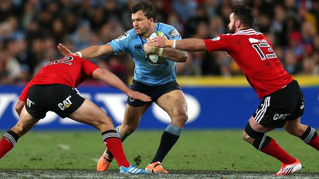 Adam Ashley-Cooper in action for the Waratahs in the 2014 Super Rugby final against the Crusaders.