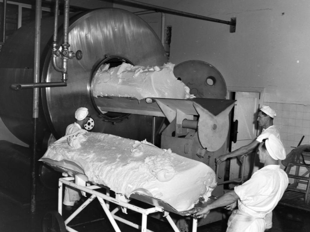 Norco butter churning, South Lismore, circa 1963. Photo The Northern Star Archives