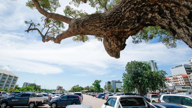 The Cavenagh St Car park where the new CDU city campus will be built. Picture Glenn Campbell