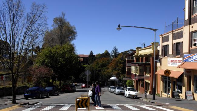 Several contaminated sites were discovered in the Blue Mountains. Katoomba street scene in Town Centre.