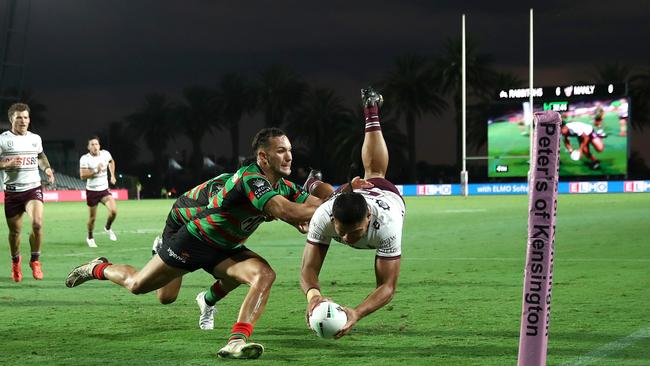 Ray Vaega is fighting for a starting spot in round one. Picture: NRL Photos