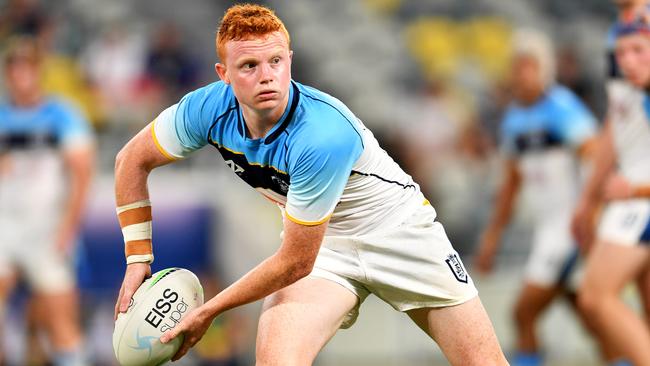 Oskar Bryant pictured last year for the Gold Coast Titans under-19s side which took on the North Queensland Cowboys Young Guns. Picture: Alix Sweeney.