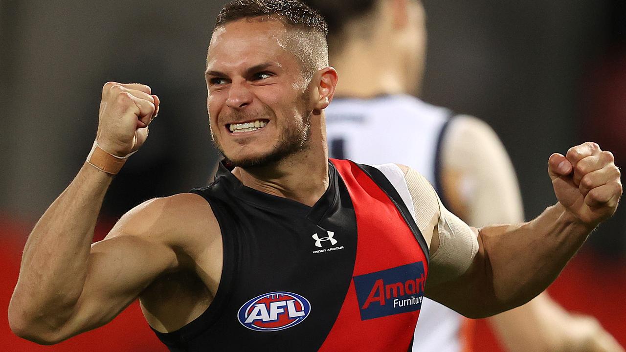 Could David Zaharakis be tempted to play on elsewhere if the Bombers don’t renew his contract? Picture: Michael Klein